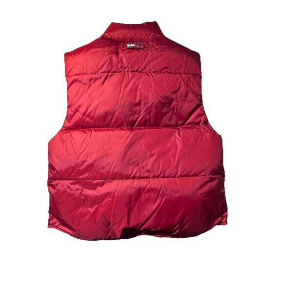Vintage Tommy Hilfiger Men XXL Goose Down Puffer Vest Reversible Red Grey - Picture 2 of 12